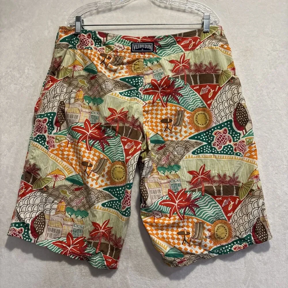 Vilebrequin Saint Tropez Turtle Beach Board Shorts Swim Beach Pool Men’s XXL